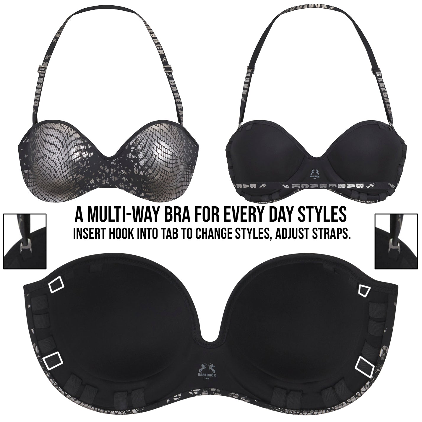 Crystal Multi-Way Sexy Back Bra™