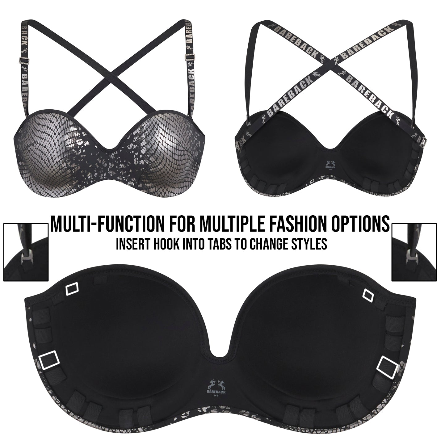 Crystal Multi-Way Sexy Back Bra™