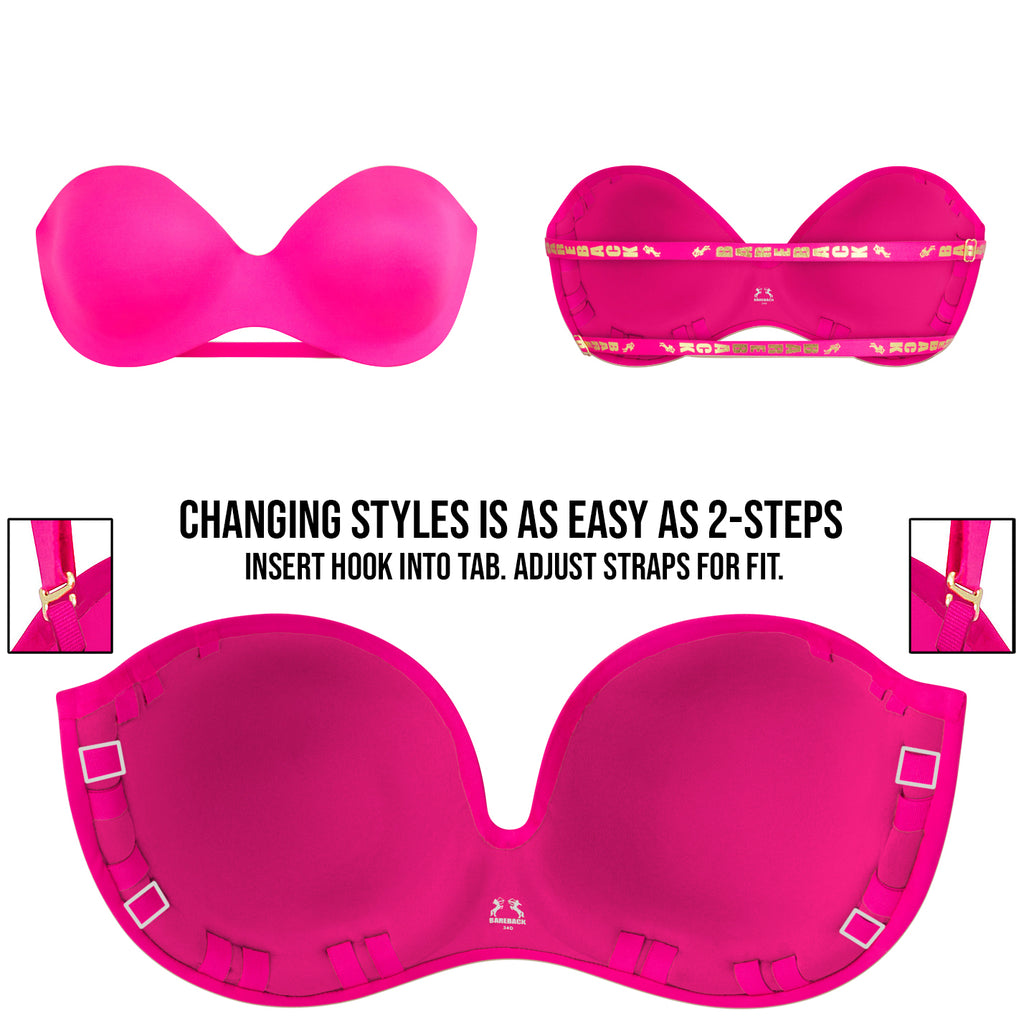 Bareback™ The Premium Essential Sexy Back Bra™ in Pink by Skye